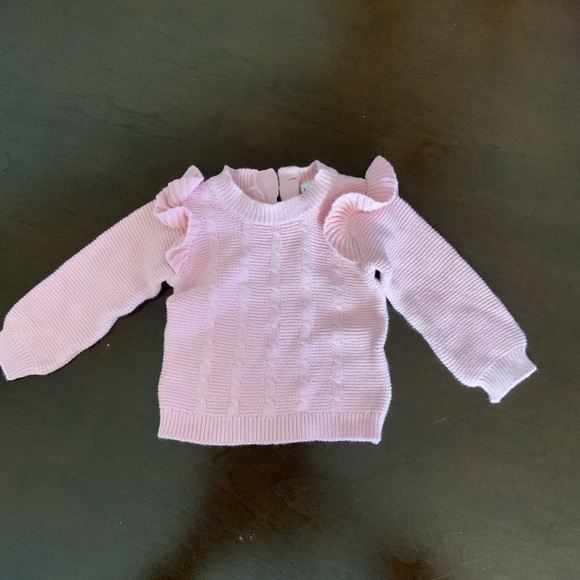 (MB) Nichole Miller Pink Baby Sweater Set - Picture 3 of 5